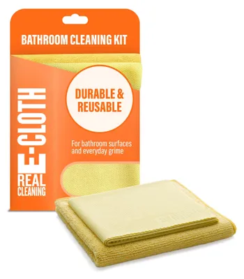 Productafbeelding van E-Cloth badkamerreinigingsset, microvezel, geel, 1 verpakking