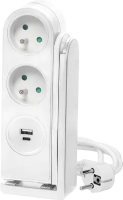 Zdjęcie produktu dla Przedłużacz, ORNO, USB, Biały