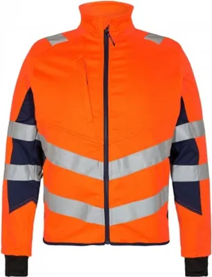 Produktbild von F. Engel Safety Arbeitsjacke, Orange/Blue ink, Gr. 2XL