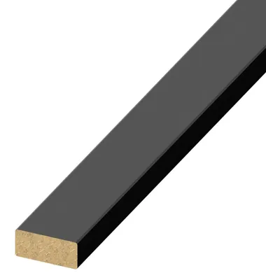 Obrázok produktu pre WALL Concept MDF ukončovacia lišta, čierna, 22 mm, 2,75 m
