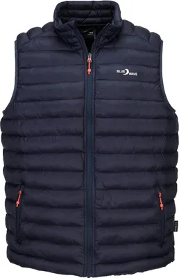 Produktbild von Blue Wave Herren Steppweste Oscar - mit Stehkragen - Gesteppte Weste packable inkl. Packbeutel in Marine Größe 3XL