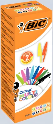 Produktbild von Bic Cristal Multi Colour Kugelschreiber Satz von 20 Farben