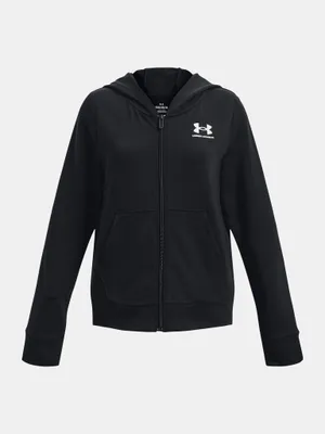 Produktbild von Under Armour Ua Rival Terry Fz Hoodie-Schwarz 1377242-001__YXL