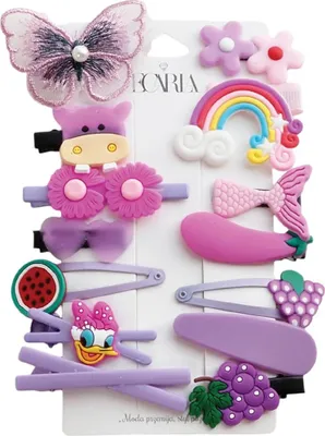 Immagine prodotto di Carla Set di fermagli per capelli da donna Osumba viola Taglia unica