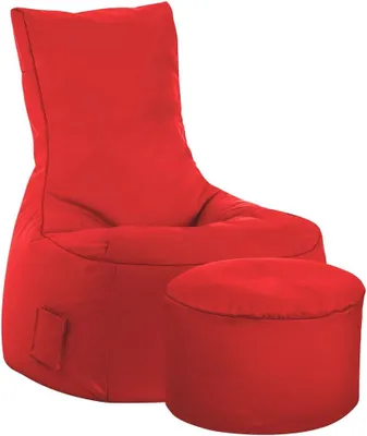 Produktbild von SITTING POINT only by MAGMA Sitzsack-Set Scuba Swing + Hocker rot