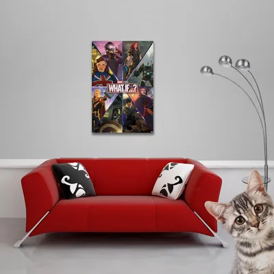 Immagine prodotto di "What If?" - Poster - Realtà Frantumate + 2 supporti per poster in plastica, 62 cm, neri