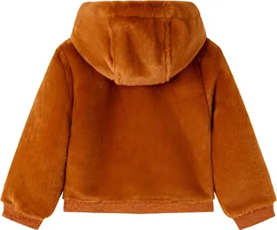 Immagine prodotto di vidaXL Giacca con cappuccio da bambino in Pelliccia sintetica Cognac 92