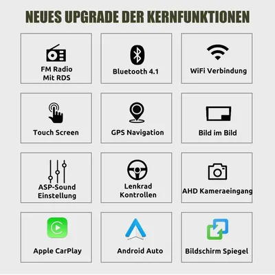 Produktbild von Autoradio für BMW X3 E83 2006-2010 Android 14 9 Zoll Touchscreen Carplay Android Auto GPS Navi RDS Bluetooth Freisprechanlage Rückfahrkamera 2GB RAM 64GB