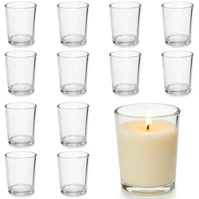 Produktbild von Set aus 12 Teelichthaltern aus Glas für Kerzen