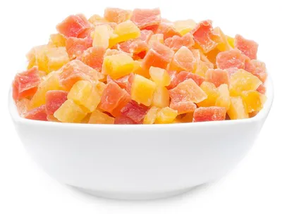 Produktbild von CrackersCompany Mango-Papaya-Würfel (Mango & Papaya Cube), Vorratspackung 5 kg