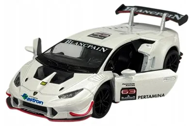 Produktbild von KINSMART Lamborghini Huracan Super Trofeo Modellauto Weiß 1:36