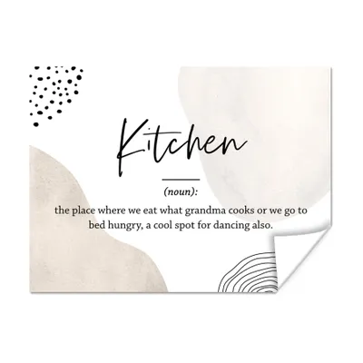 Produktbild von MuchoWow® Poster Definition Küche - Küche - Zitate - Wörterbuch 120x90 cm - Wandbild