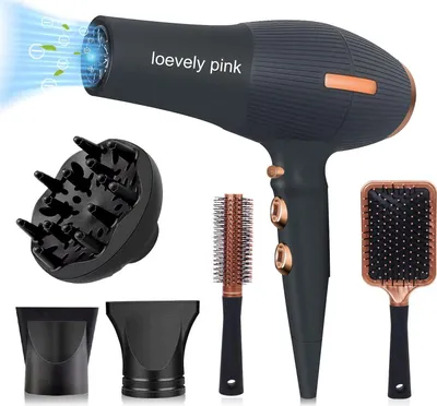Produktbild von Ionen mit AC Motor, 2400W Haartrockner mit Diffusor, Heiß-/Kalttaste|3 Heiz&2 Geschwindigkeitsstufen,Salon Haartrockner ideal für Zuhause und Salon