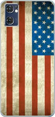 Produktbild von König Design Hülle kompatibel mit Oppo Find X5 Lite Kunststoff Soft Handyhülle - Handy Case USA Flagge