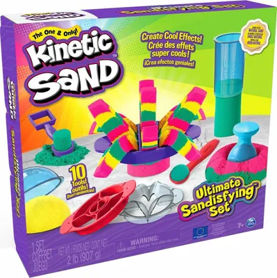 Zdjęcie produktu dla Kinetic Sand 6067345, Piasek kinetyczny dla dzieci, 3 lat(a), Plastik, Różowy, Morski, Żółty