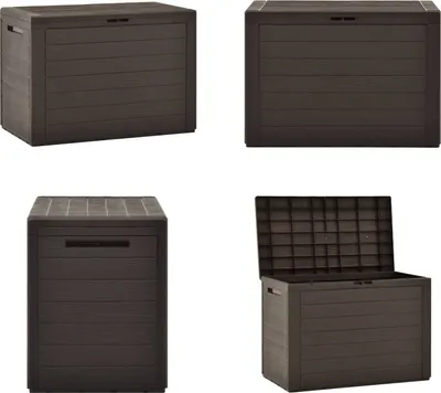 Obrázek produktu pro vidaXL Zahradní box hnědý 78x44x55 cm - Úložný box - Úložné boxy - Zahradní box na polštáře - Zahradní boxy na polštáře