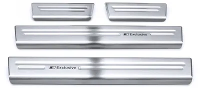 Produktbild von Ladekantenschutz und Einstiegsleisten passend für VW Golf Sportsvan 10/2017-2020, Farbe:Silber