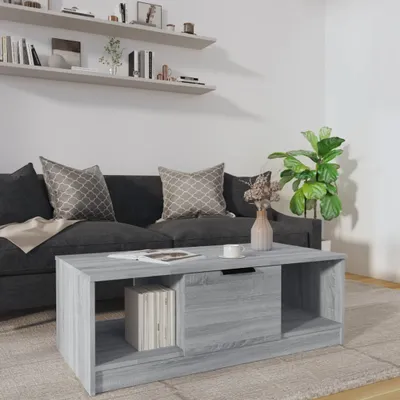 Produktbild von The Living Store Couchtisch Grau Sonoma 102x50x36 cm Holzwerkstoff