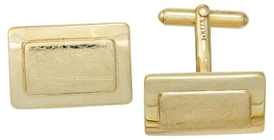 Produktbild von Manschettenknöpfe Cufflinks 333 Gold Gelbgold teileismatt Goldschmuck Herren