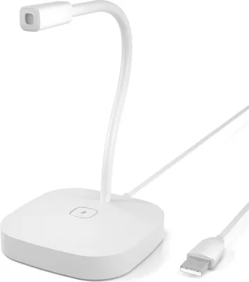 Image de Microphone de bureau USB, condensateur 360° avec cou ajustable et touche de coupure du son, pour PC, ordinateur portable & jeux