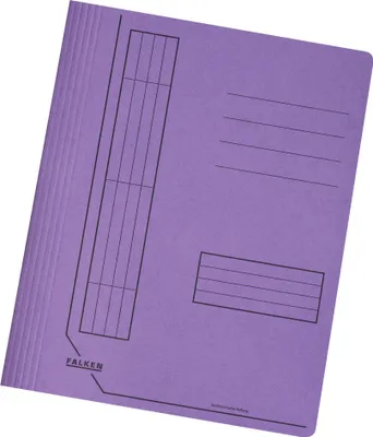 Immagine prodotto di 25x FALKEN 11287596 Cucitrice rapida in cartone, A4, 240g/m², viola intenso