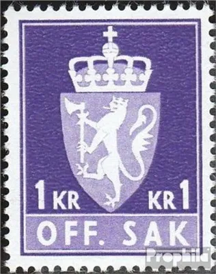 Produktbild von Briefmarken Norwegen 1969 Mi D83x postfrisch Dienstmarken