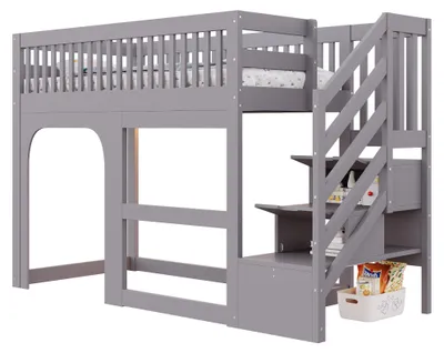 Obrázok produktu pre Postel s čalúneným rámom, rozmer 180x200 cm, s 2 nočnými stolíkmi, 4 zásuvkami, čelom s lampičkou na čítanie, USB portom a nabíjacím portom typu C, farba: béžová