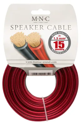 Produktbild von Lautsprecherkabel - Lautsprecherkabel - Audiokabel 15 m - 15 Meter - 2 x 1,5 mm² - NX20027X15
