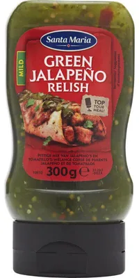 Produktbild von Santa Maria Green Jalapeno Relish 300g – Würzige grüne Jalapeno-Relish