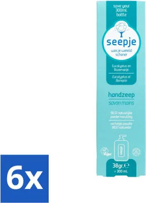 Produktbild von Seife - Handseife - Natürlicher Duft & Pflege - Eukalyptus und Rosmarin - Nachfüllpackung - 34 g - Vorteilspack - 6 Stücke