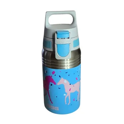 Produktbild von Trinkflasche Edelstahl Trinkflasche 0,5L Horses Pferde Auslaufsicher Wasserflasche