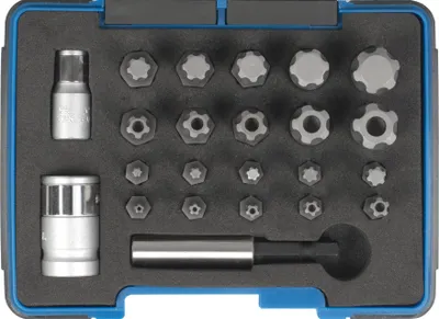 Immagine prodotto di Assortimento di punte in acciaio SW, 1/4"+3/8", 23 pezzi 04191L