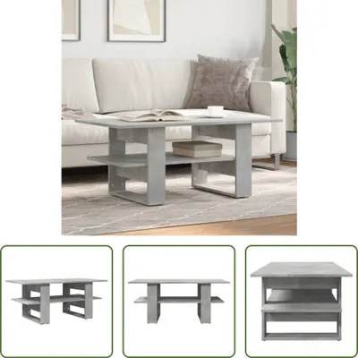 Produktbild von The Living Store Couchtisch Betongrau 102x55x42 cm Holzwerkstoff