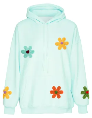 Image de Pull à capuche pour femmes Aleida - bleu, taille L
