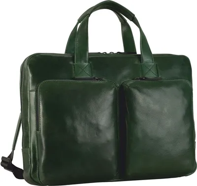 Produktbild von LEONHARD HEYDEN Leder Businesstasche Laptoptasche mit Laptopfach Porto Zip Briefcase 1 Compartment Bottle Green dunkelgrün