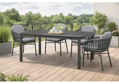 Immagine prodotto di Dinette Destiny COMO con tavolo da pranzo rettangolare CREMONA 160x90cm (4 persone)