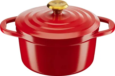 Produktbild von Tefal E2544655, 4,7 l, Rund, Rot, Aluminium-Guss, Keramik, Rot