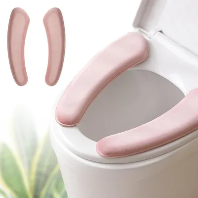 Productafbeelding van Toiletbrilbeschermer, 2 cm dik, roze, voor meer comfort