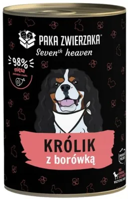 Productafbeelding van Karma voor hond, MONO Paka Zwierzaka, Seventh Heaven, konijn, bosbes, 400 g