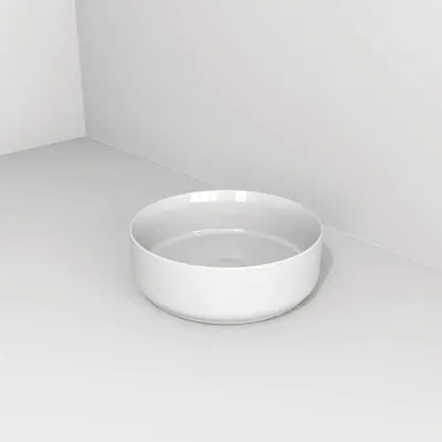 Produktbild von Devo Aufsatzwaschbecken Cristal 2.0 Sonus 2.0 40 x 40 cm weiß mit Beschichtung UM-ISVEA36