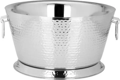 Produktbild von Champagner-/Flaschenkühler Hammerschlag-Optik (H) 20,5 x (Ø) 38 cm