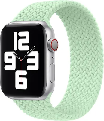 Image de Apple Bracelet Solo Tressé pour l'Apple Watch | 44/45/46/49 mm - Taille 12 - Pistachio