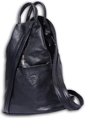 Produktbild von Florence Damen Rucksack Tasche schwarz Leder 26x10x32 D2OTF604S