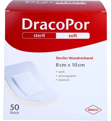 Produktbild von DRACOPOR Wundverband 8x10 cm steril, 50 St PFL
