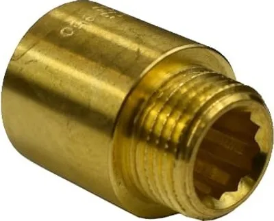 Produktbild von Gewindefitting Messing Hahnverlängerung 3/4" AG x 3/4" IG 30 mm