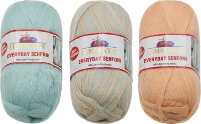 Immagine prodotto di Filato HiMALAYA EVERYDAY SENFONi - 100 g, 196 m - Arancione, Verde