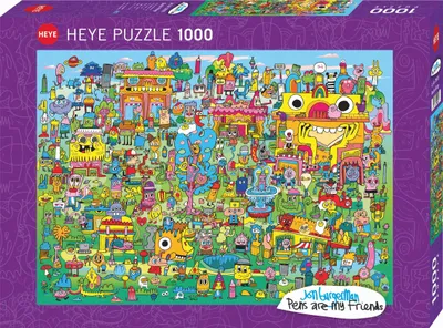 Immagine prodotto di Puzzle 1000 pezzi Doodle Village Heye 29936