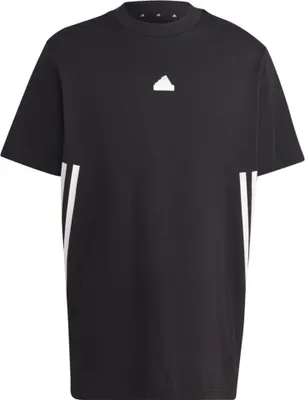 Produktbild von Adidas T-Shirt IC8244 mit 3-Streifen, lockerer Passform und geripptem Kragen