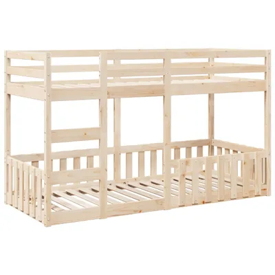 Obrázek produktu pro vidaXL Patrová postel 80x200 cm z masivního dřeva borovice