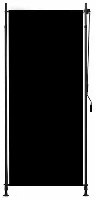 Obrázek produktu pro Venkovní roleta – ochrana proti slunci pro okna, balkony a terasy – 100 x 270 cm – polyester s ochranou proti UV záření – ovládání klikou – upevnění pomocí háčků – armádně zelená